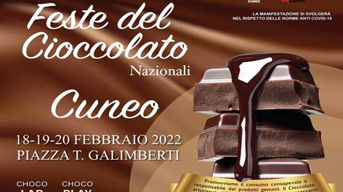 Locandina-Cuneo-sito Dal 18 al 20 febbraio la “Festa del Cioccolato di Cuneo”: stand per i golosi e laboratori per i bambini