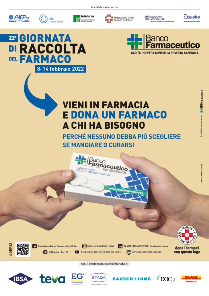 Una settimana dedicata alla raccolta di farmaci per gli enti caritativi