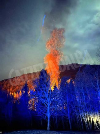 A Lemma va a fuoco uno chalet