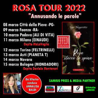 Parte il “Rosa Tour Nazionale” dello scrittore Igor Nogarotto col romanzo rivelazione “Rosa stacca la spina” 1