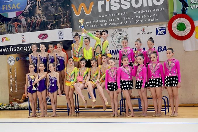 Prima prova del Campionato italiano di Ginnastica Estetica di Gruppo: la Ginnastica Alba in pedana al Palazzetto dello Sport 2