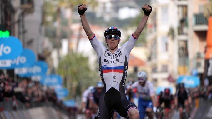 Mohoric Sanremo Lo sloveno Mohoric ha vinto la Milano-Sanremo. Rosa al quarantaseiesimo posto