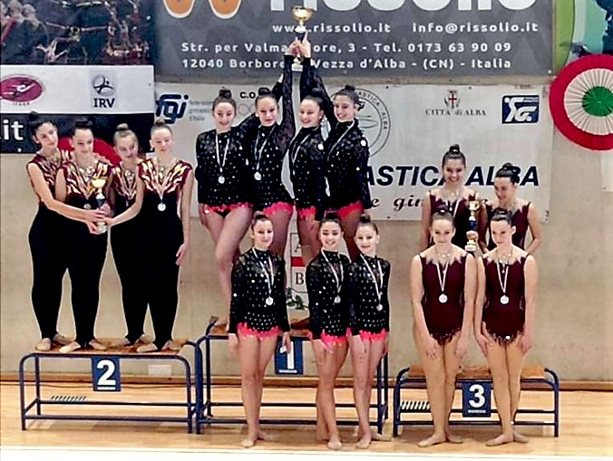 Prima prova del Campionato italiano di Ginnastica Estetica di Gruppo: la Ginnastica Alba in pedana al Palazzetto dello Sport 6