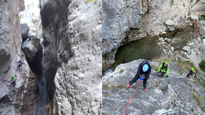 Intervento di recupero di una donna bloccata lungo la via Ferrata Orrido di Foresto nel comune di Bussoleno 1