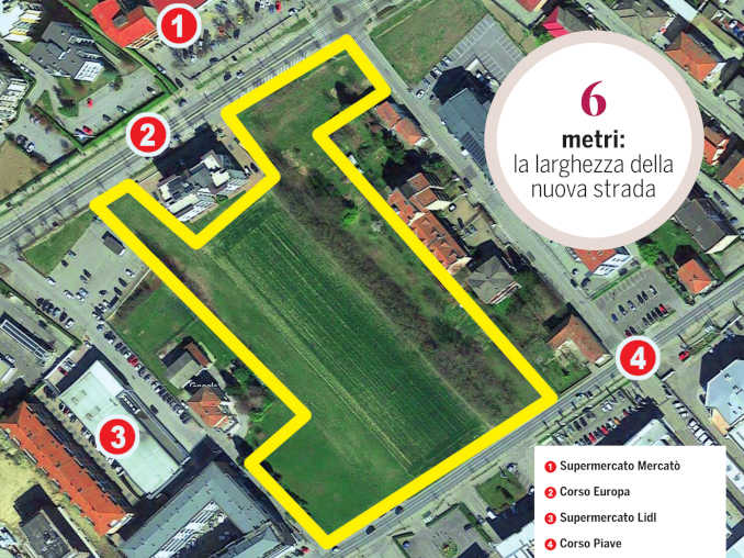 Corso Piave e San Cassiano tempo di nuove costruzioni ad Alba