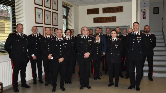foto comandanti Forestali Cuneo Il comandante nazionale dei Forestali in visita a Cuneo e Asti