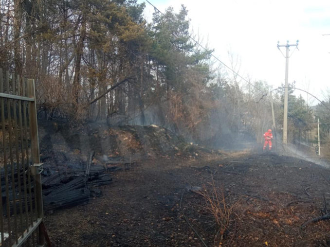 Fiamme nei boschi della Pedaggera: raggiunta la casa di riposo La pineta 2