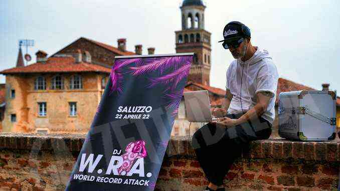 Saluzzo: continua il World Record Attack di dj Moreira