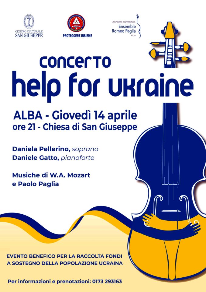 Un concerto in San Giuseppe per aiutare l’Ucraina