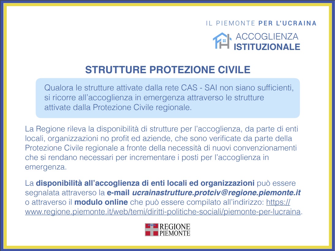 Piano emergenza Ucraina Piemonte: i numeri dell’accoglienza 10