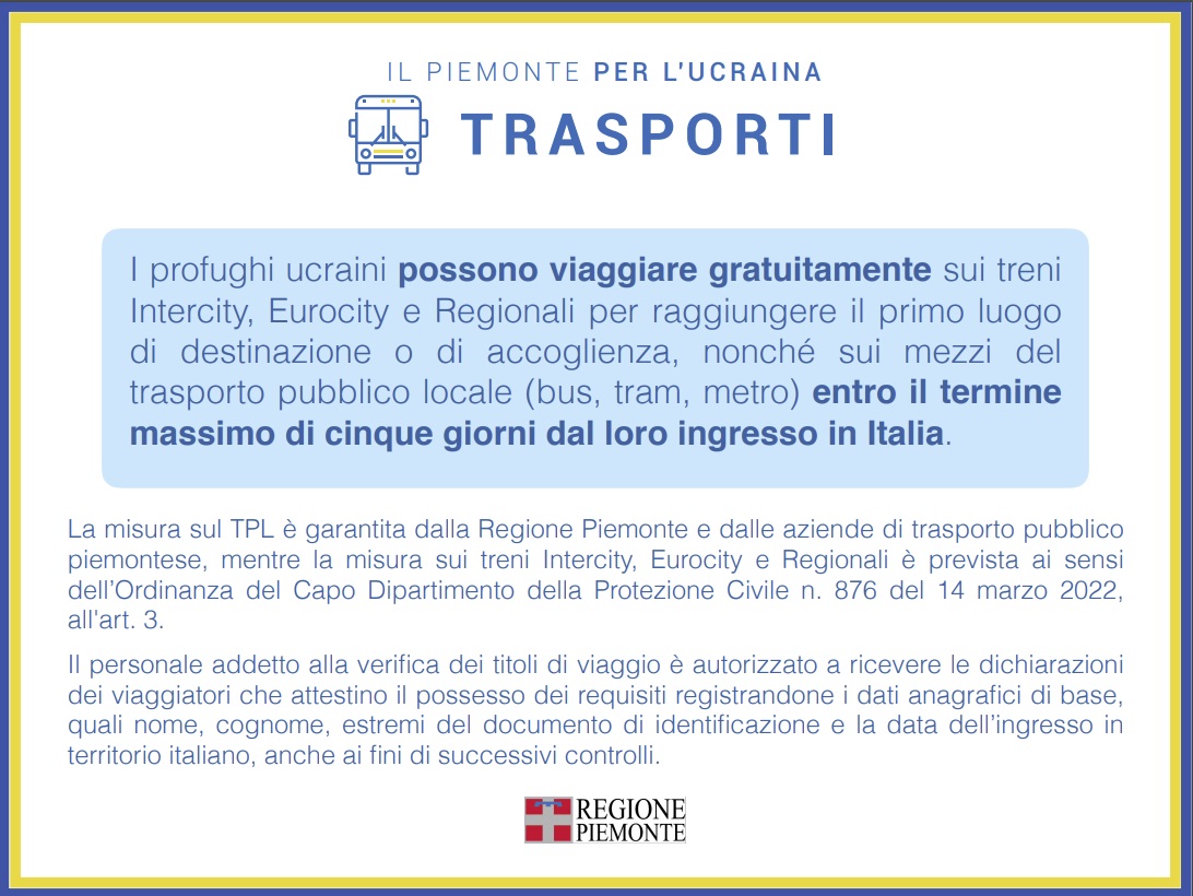 Piano emergenza Ucraina Piemonte: i numeri dell’accoglienza 42