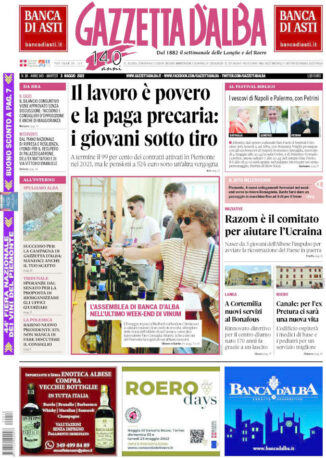 La copertina di Gazzetta d’Alba in edicola martedì 3 maggio