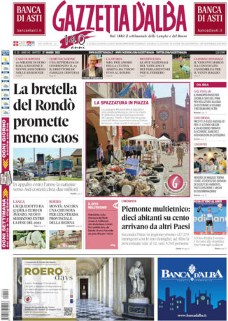 La copertina di Gazzetta d’Alba in edicola martedì 17 maggio