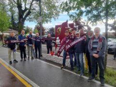 Benedizione e ricordo dei caduti del grande Torino al monumento di Bra