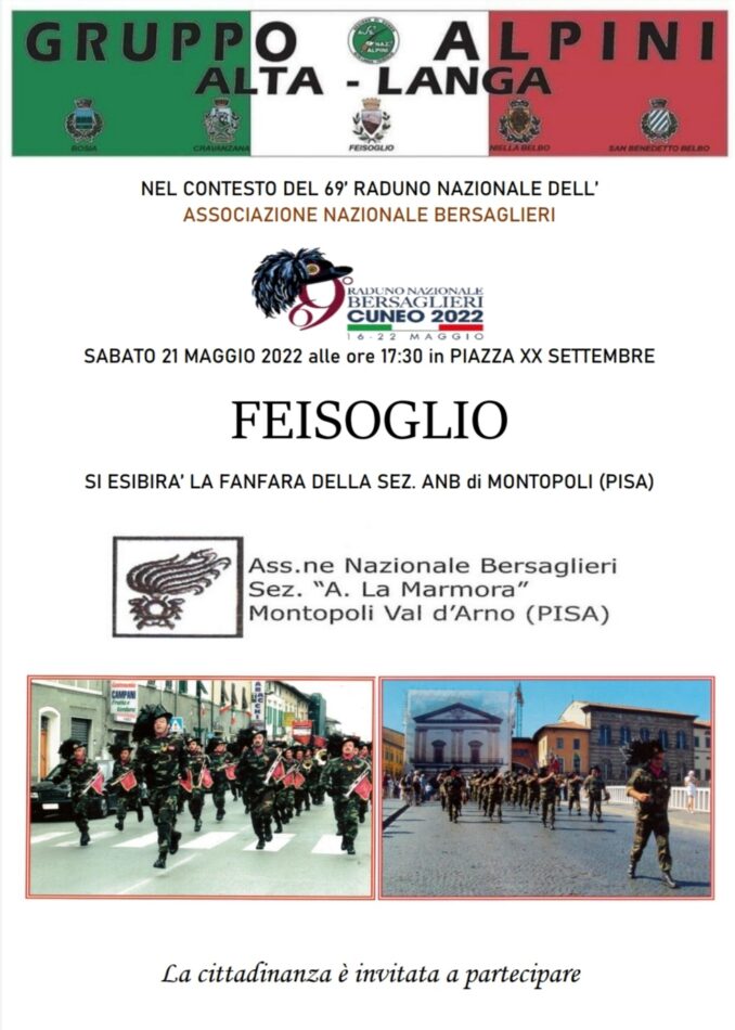 La fanfara dei Bersaglieri in concerto a Feisoglio 1