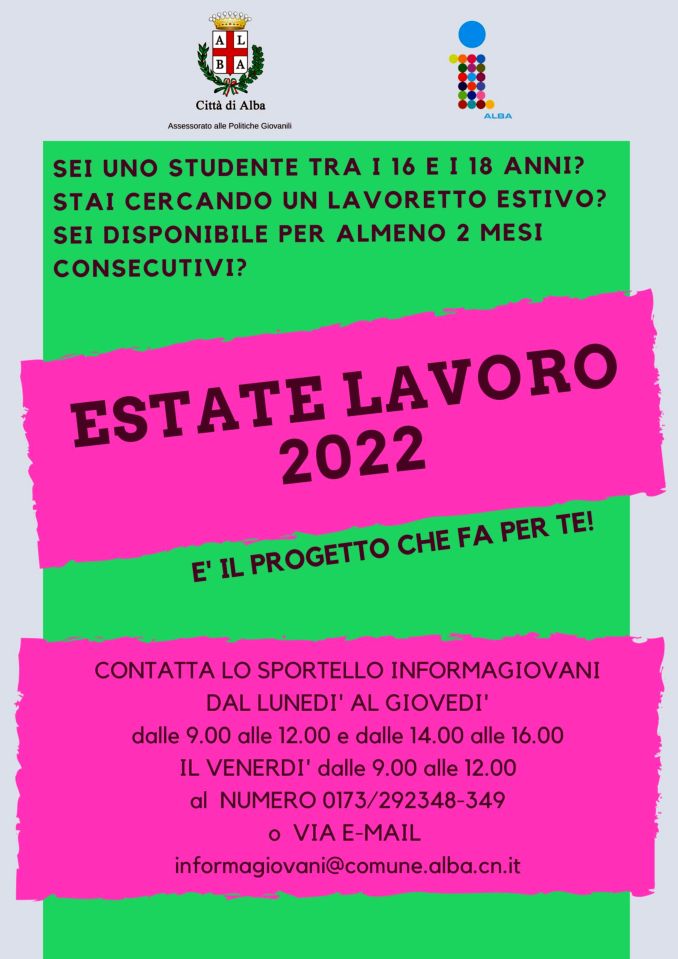 I tirocini di Estate lavoro attivi anche nel 2022