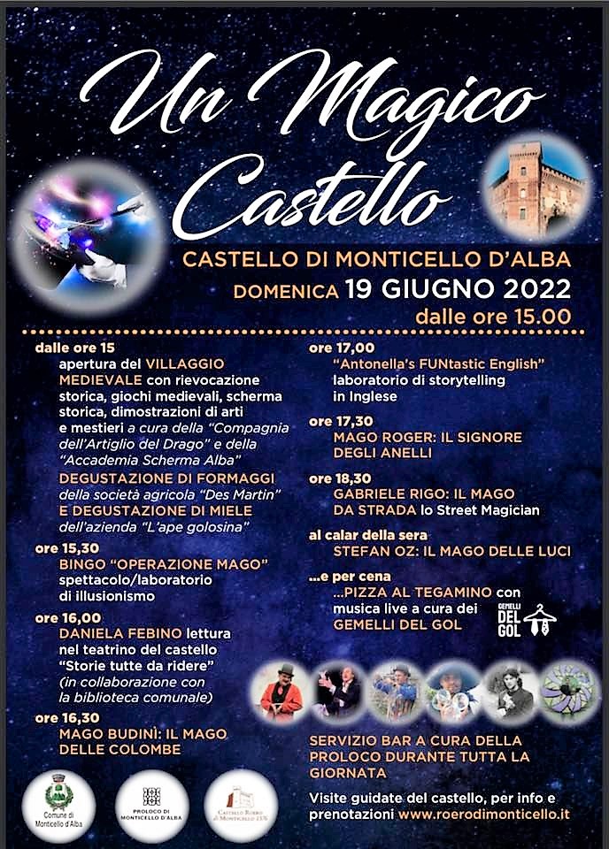 Un Magico Castello, domenica 19 giugno a Monticello
