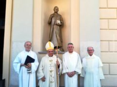 Inaugurata al santuario della Madonna dei fiori la statua del beato Bordino 1