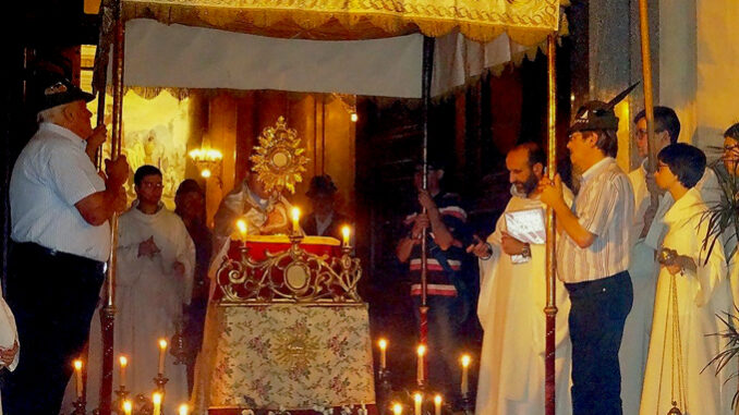 Corpus Domini, messa e processione al Santuario della Madonna dei Fiori di Bra