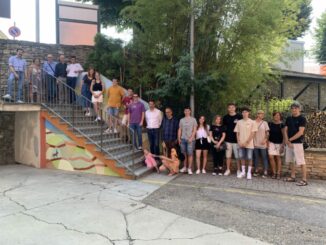 A Cortemilia inaugurato il murale realizzato dai ragazzi dell’Istituto professionale