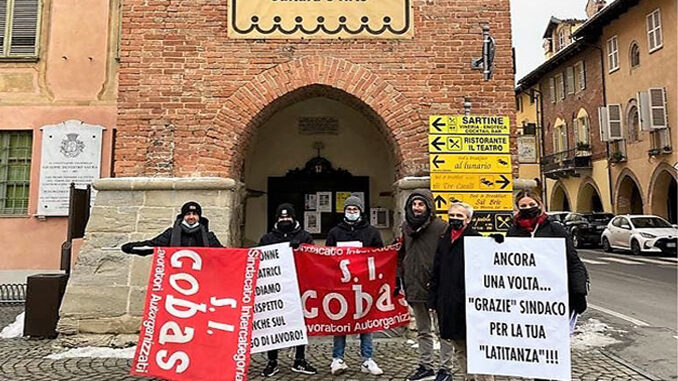 I lavoratori Si Cobas &ndash; Gesac, Casa di Riposo &ldquo;Ospedale di Cherasco&rdquo; rispondono alle dichiarazioni del sindaco Davico
