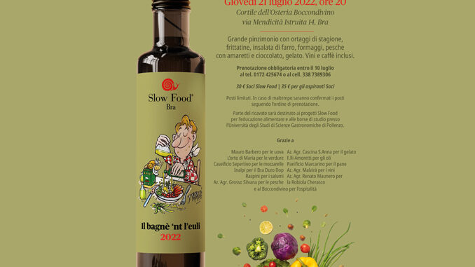 IMG-20220622-WA0017 Con il “Bagne nt’oeli”, Slow Food Bra festeggia l’estate