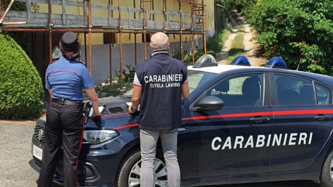 Irregolarità in un cantiere a Canelli: sanzionate imprese di Alba e Cortemilia