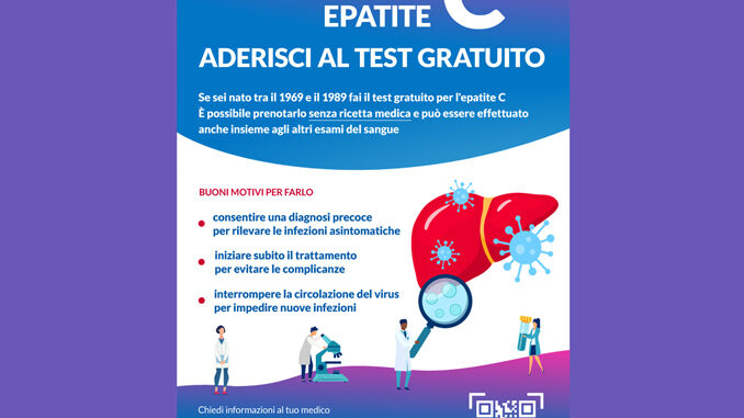 Epatite C, attivo in tutto il Piemonte lo screening per la ricerca del virus
