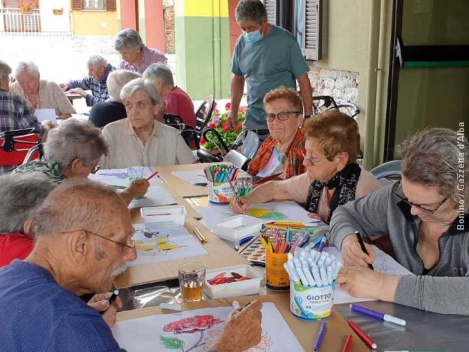 Pittori per un giorno al soggiorno Boeri di Serrvalle Langhe 1