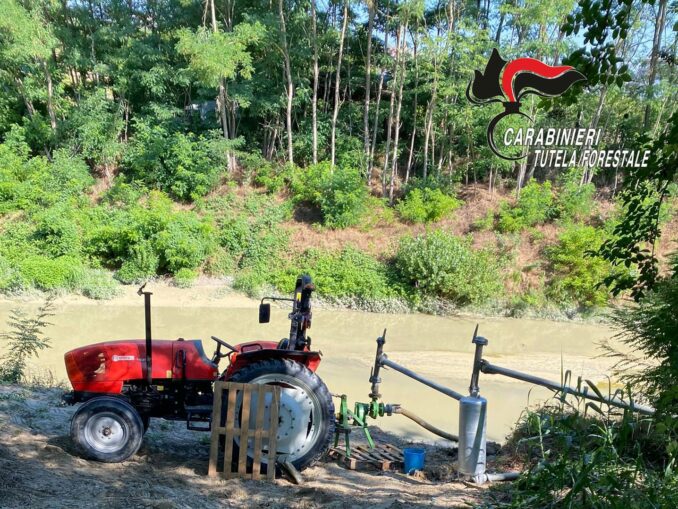 Controlli sui furti d’acqua: due agricoltori sanzionati dai Carabinieri Forestali 1
