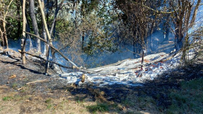 Incendio boschivo a Pezzolo Valle Uzzone