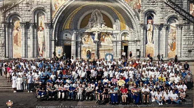 A Lourdes l'Oftal di Bra Lombriasco porta alcuni giovani pellegrini 1