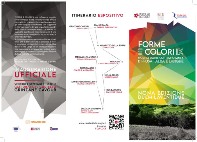 Forme & Colori 2022 – Progetto Macàl - Biennale: la presentazione venerdì 9 settembre al castello di Grinzane Cavour 2