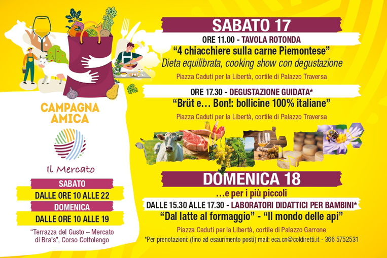 Bra’s Festival, Coldiretti Cuneo: gusto, scoperte e divertimento per tutta la famiglia con Campagna Amica 1