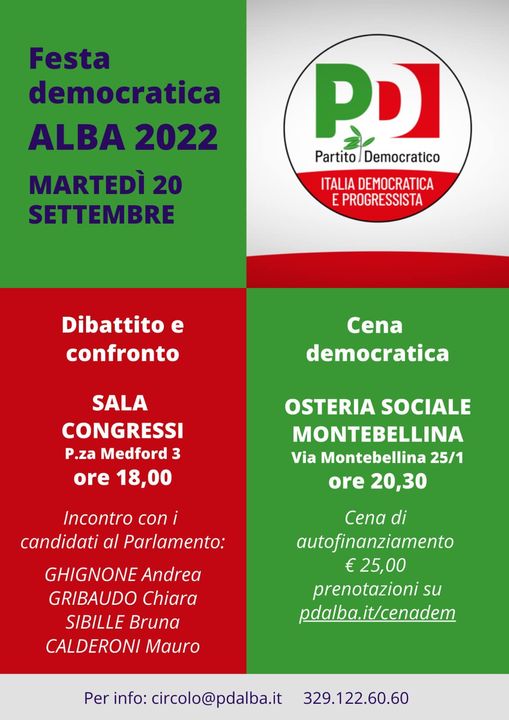 Ad Alba la Festa democratica 2022