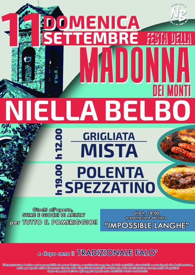 La festa della Madonna dei monti a Niella Belbo 1