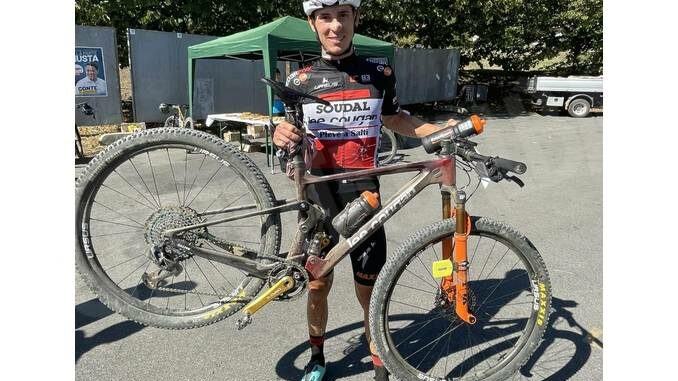 A Monte San Giorgio Massimo Rosa conquista la prima vittoria in mountain bike