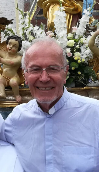 Il saluto dell'ex rettore del Santuario, don Beppe Trucco, alla comunità braidese