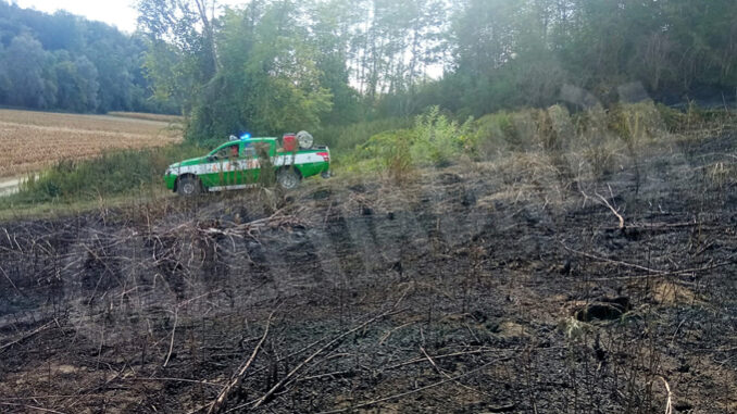 Rogo a Priocca in località Biegio: intervengono Vigili del fuoco e Aib