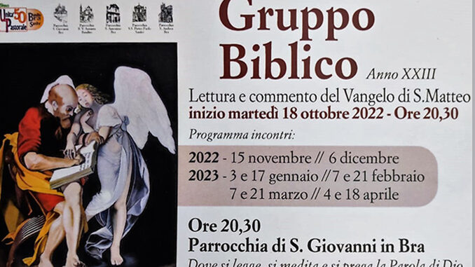 Unità Pastorale 50: ecco il gruppo biblico