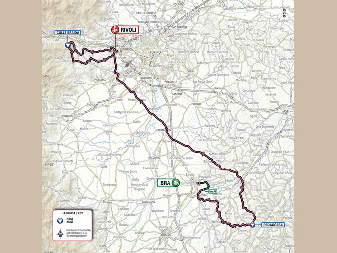 Parte da Bra la dodicesima tappa del Giro d’Italia 2023