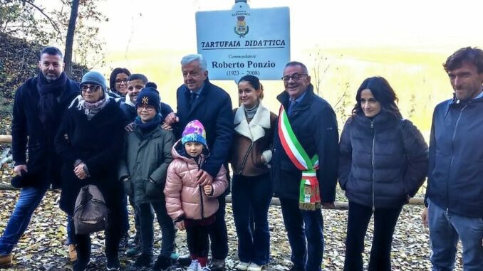 L’antica Tartufaia di Barbaresco intitolata alla memoria del commendator Roberto Ponzio