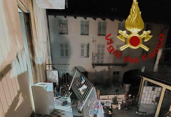 Scoppio Racconigi sito Esplosione in un appartamento: feriti due occupanti