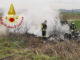 Incendio auto a San Marzanotto, intervengono i Vigili del fuoco del comando di Asti