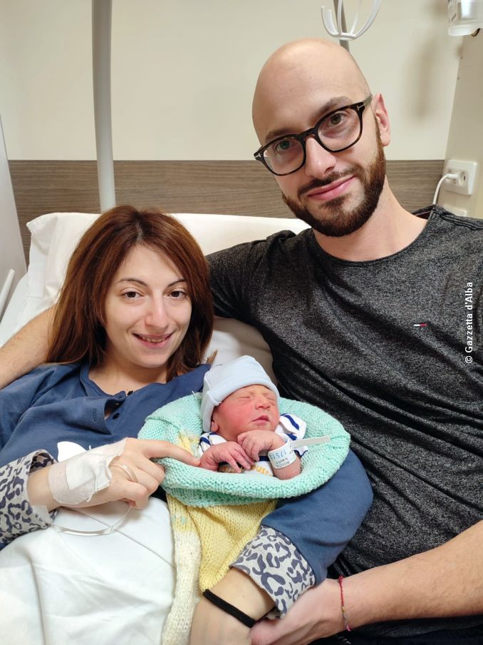 Benvenuto Mattia, primo nato nel 2023 a Verduno