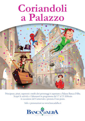 Il Carnevale dei bambini a Palazzo Banca d’Alba