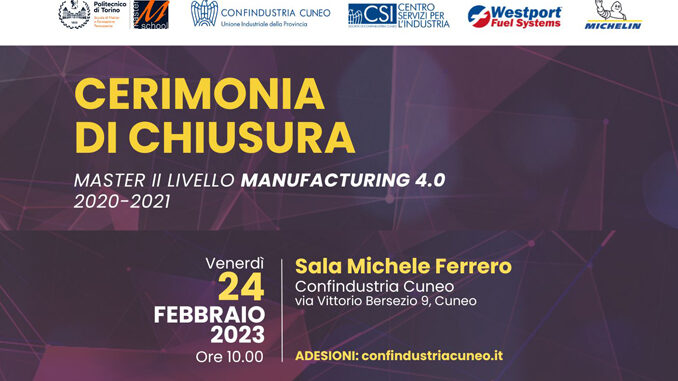 Chiusura master 40_A4 - 89 Confindustria Cuneo insieme al Politecnico di Torino e alle imprese del territorio per formare i profili professionali più ricercati