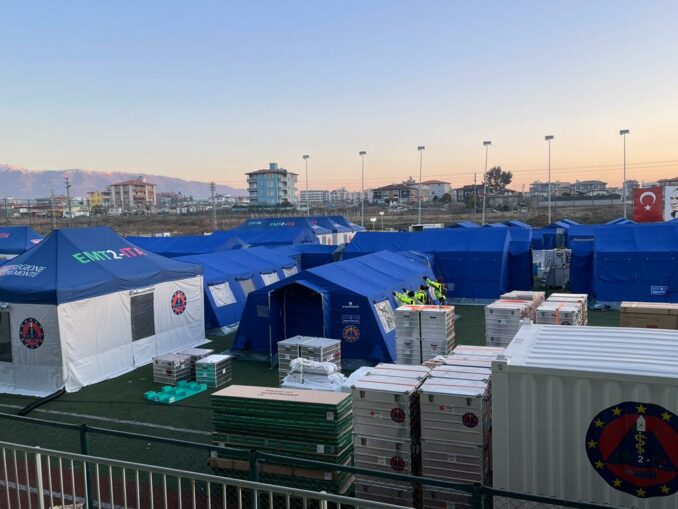 Terremoto in Turchia: aperto da questa mattina l'ospedale da campo della Regione Piemonte 2