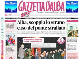 La copertina di Gazzetta d’Alba in edicola martedì 21 febbraio
