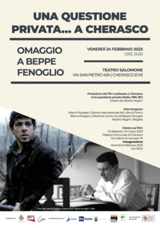 Beppe Fenoglio 22, ultimo capitolo “Una questione privata”, gli appuntamenti dal 20 al 26 febbraio 2